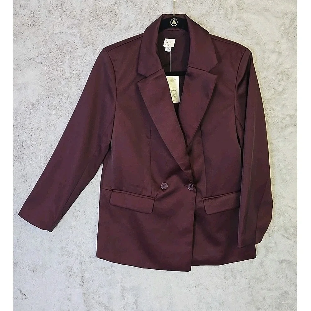 burgundy dress jacket womens Sugar & Lace Womens Bootstitch Front Tassel Jacket Burgundy